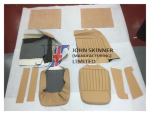 XK140 Fixed Head-Coupe (FHC) Front Seat Cover Kit
